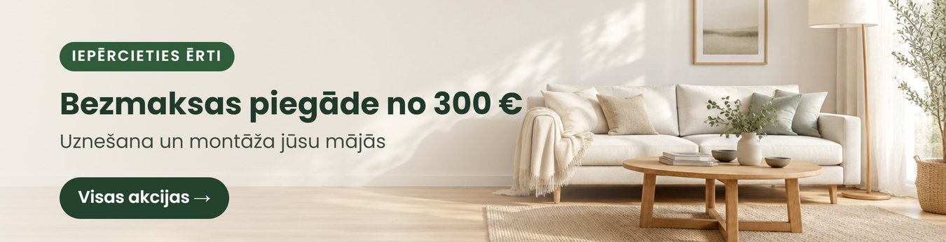 Bezmaksas piegāde no 300 €