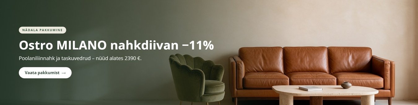 Ostro MILANO nahkdiivan −11%
