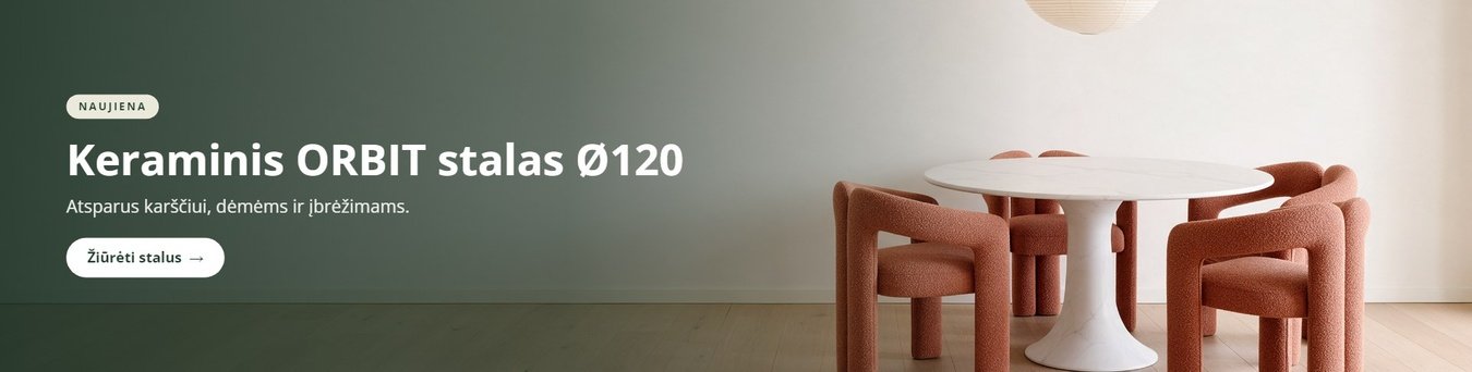 Keraminis ORBIT stalas Ø120