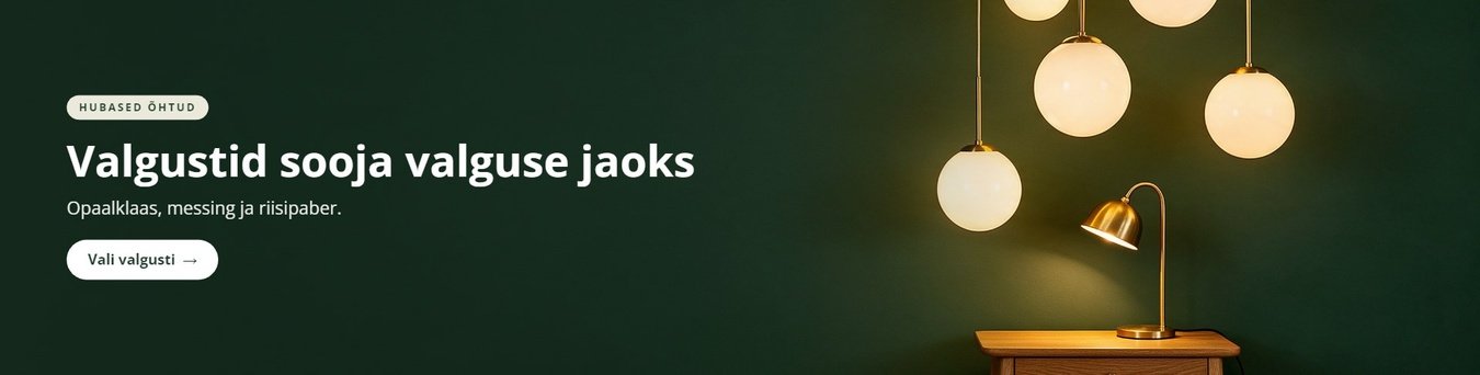 Valgustid sooja valguse jaoks