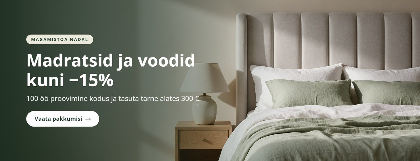 Madratsid ja voodid kuni −15%